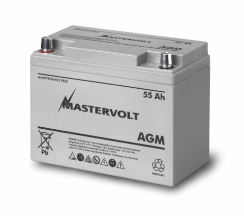 Marine Batteries Mastervolt AGM std 12v 55Ah battery