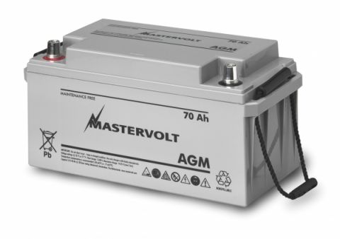 Marine Batteries Mastervolt AGM std 12v 70Ah battery