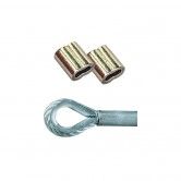 Nickle Plated Copper Swages 1/16" (1.5mm) TO 8mmx 5/16