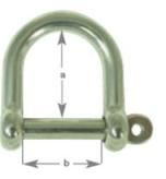 Wide 'D' Shackle 6mm TO 12mm