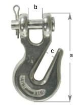 Stainless steel Clevis Grab Hook chain