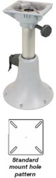 Boat seat Adjustable Pedestal - bell shaped base