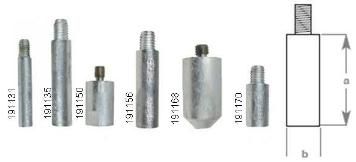 Engine pencil anodes
